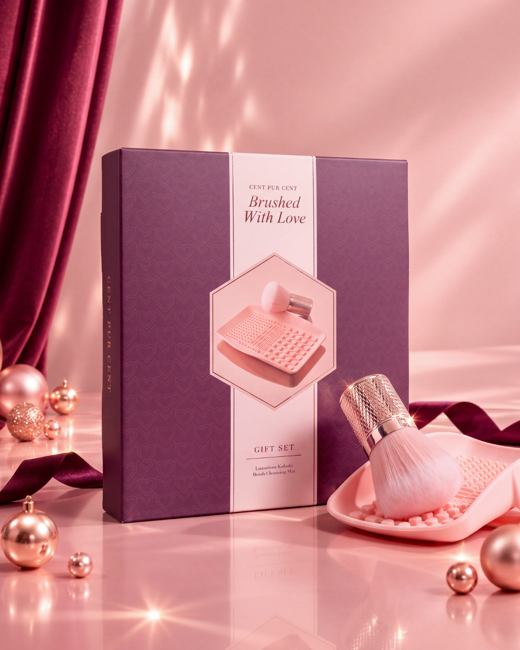 Brushed with Love – Kabuki Brush & Cleansing Mat