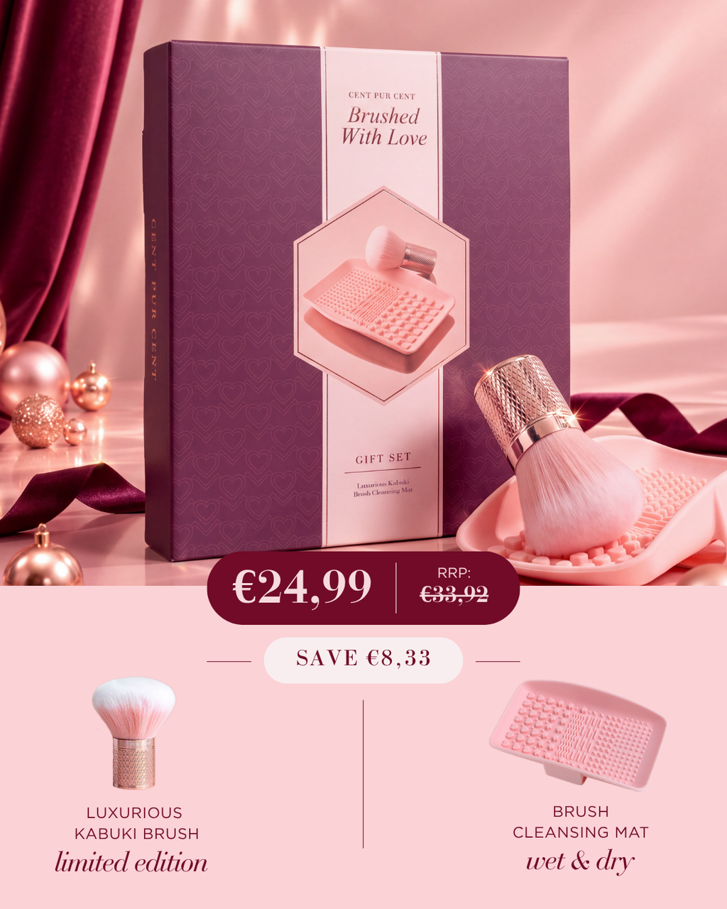 Brushed with Love – Kabuki Brush & Cleansing Mat