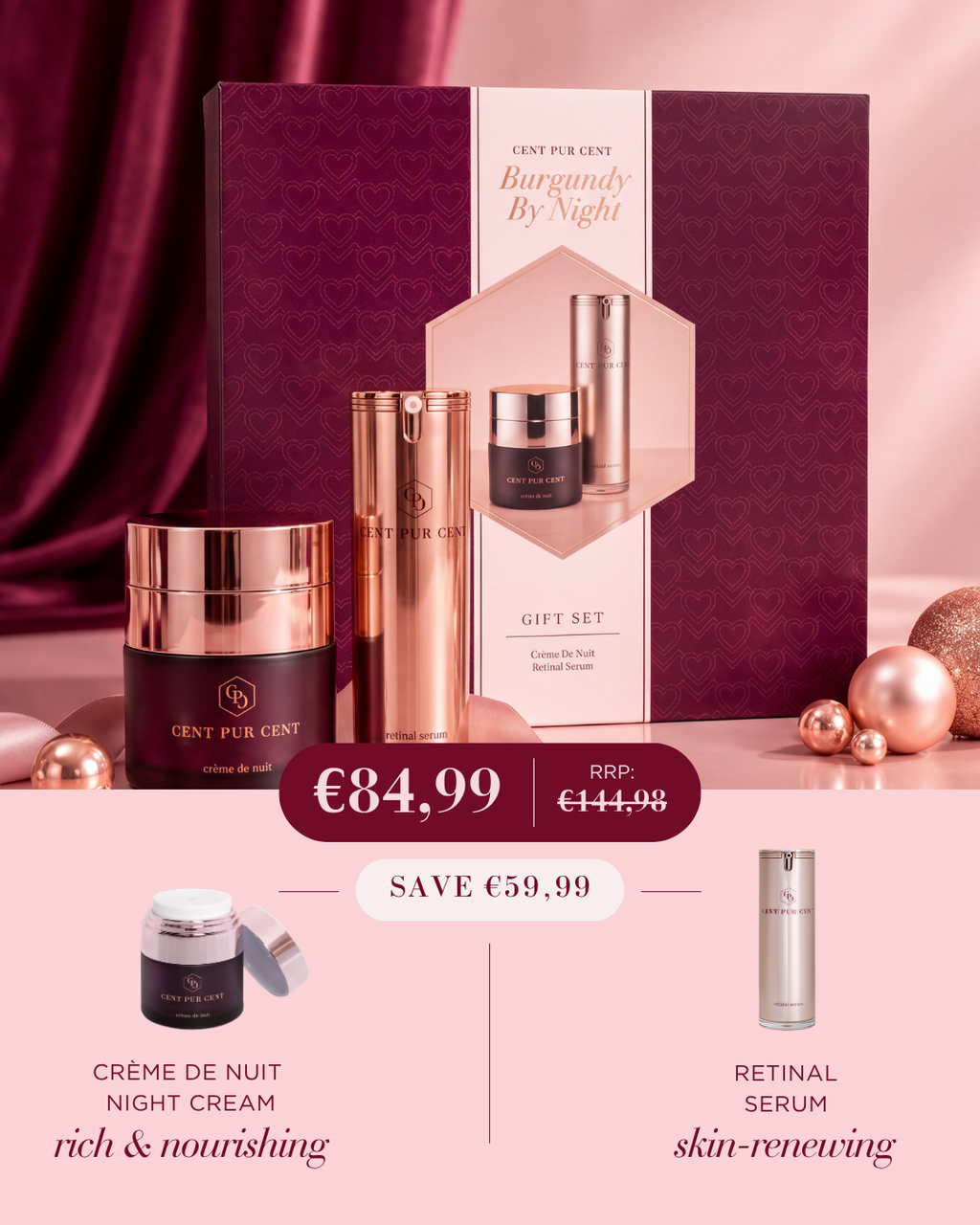 Burgundy by Night – Retinal Serum & Nachtcrème