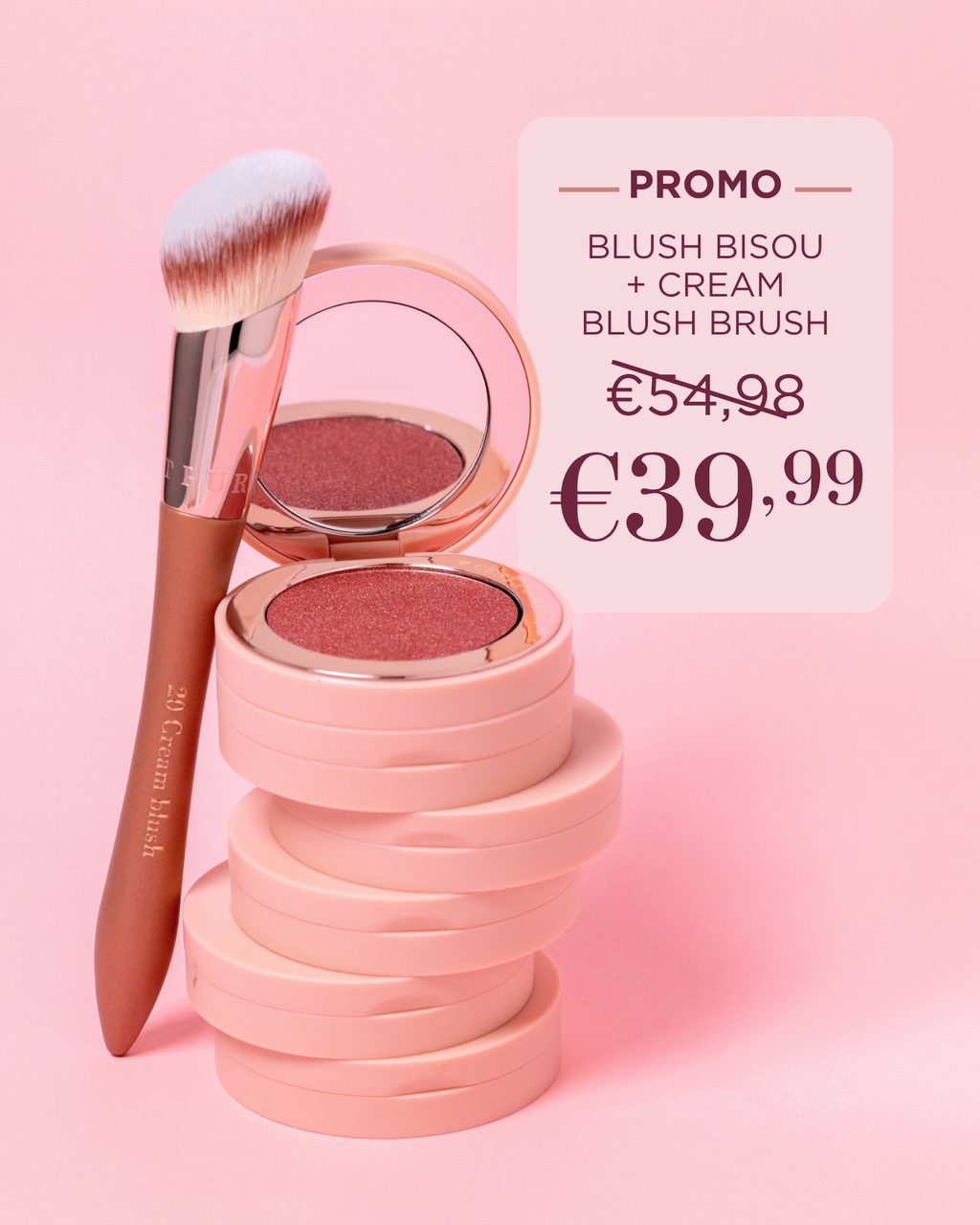 Blush Bisou & Cream Blush Brush bundel