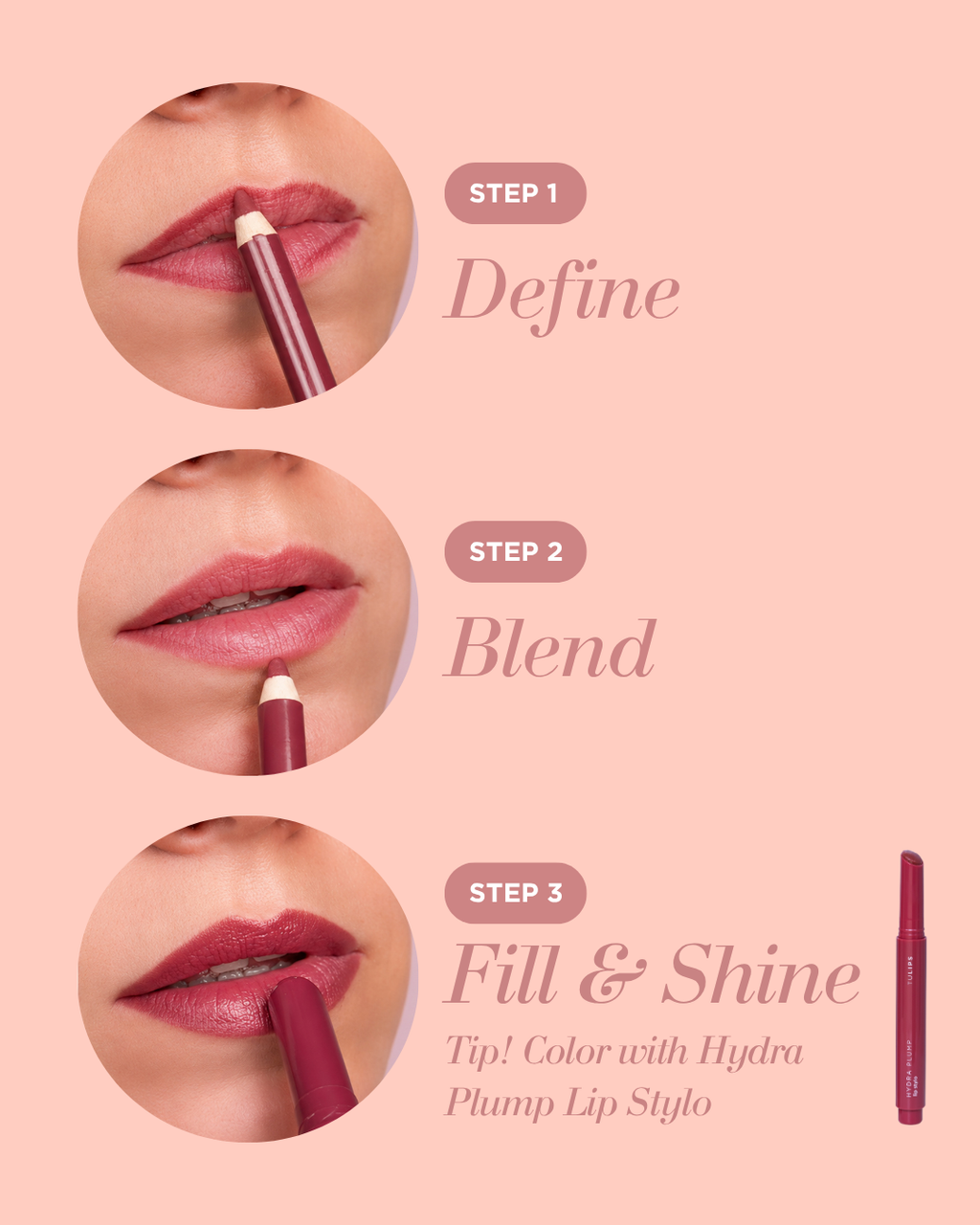 Nude Hot Pink Lips Bundel
