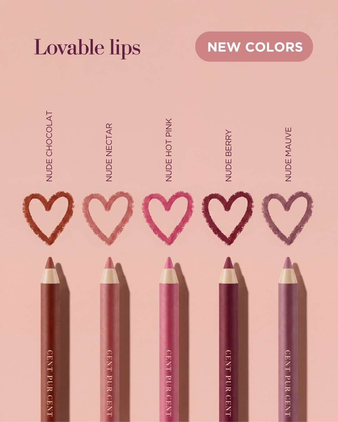 Nude Chocolat Lips Bundel – Cent Pur Cent