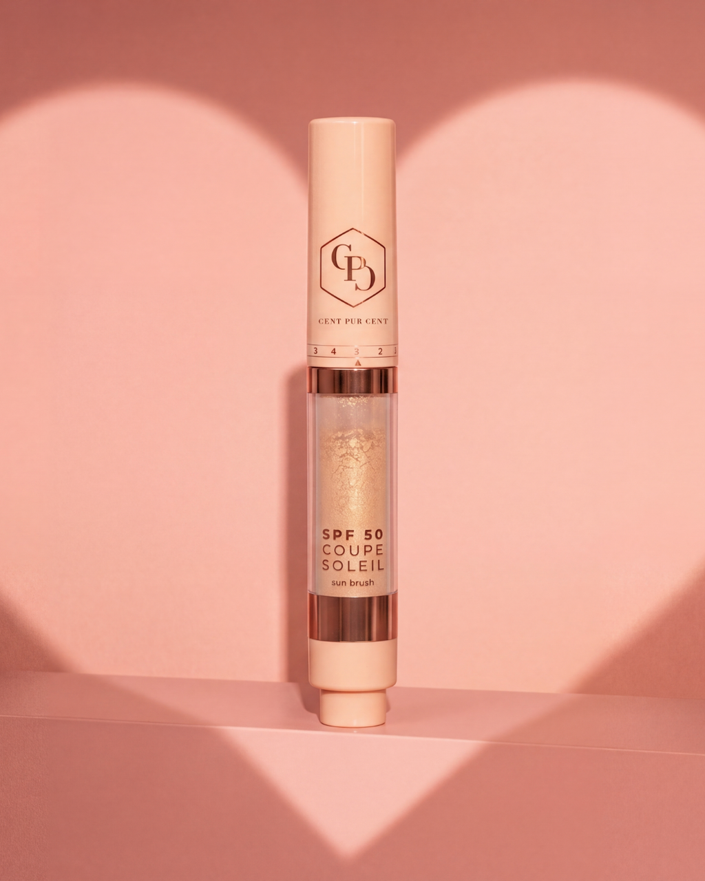 Sunbrush helpt je SPF-bescherming over make-up te vernieuwen.