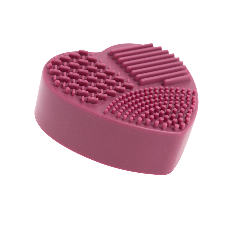 CPC GIFT dry cleansing tool brushes heart bordeaux